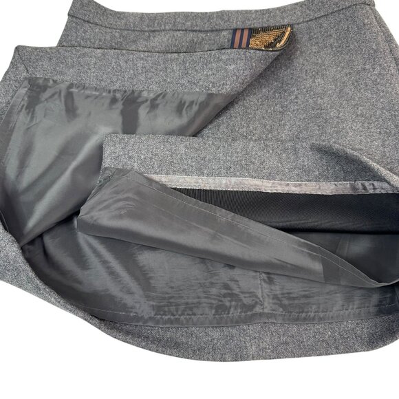 J.Crew Wool Mini Skirt Gray Fully Lined Size 2 – Classic Winter Workwear Style - Picture 4 of 6